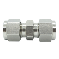 Rfs Stainless Steel 316 Compression Tube Fitting Ferrule, 8MM Od, Union Coupling With Double Ferrule