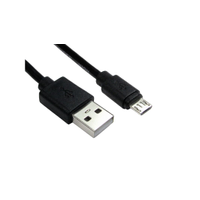 Rs Pro 2668459 Usb 2.0 Cable, Male Usb a to Male Micro Usb B Cable, 3m (1 Box of 5)