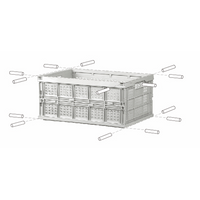 S-I Plastic Folding Basket