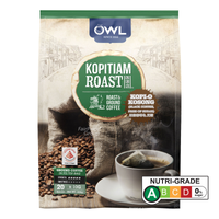 Owl Kopitiam Roast & Ground Coffee Bags Kopi O Kosong 20 X 10g