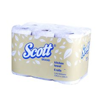 Scott Kitchen Roll 9’ 60’s (6 rolls/pack, 4 packs/carton)