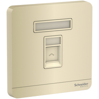 Schneider Electric E8331RJS_WG Se Avataron, Wallplate for Keystone RJ45, Wine Gold