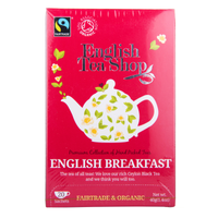 English Tea Shop Organic Tea Sachets English Breakfast 20 X 2g