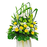 Xpressflower WSC1412 Be at Peace (funeral Condolence Flower Wreath)
