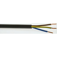 Rs Pro 7756113 3 Core Power Cable, 1 Mm², 100m, Black Pvc Sheath, 3183Y, 10 A, 300 V, 500 V (1 Reel of 100 Metres)