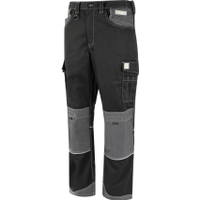 Halo HAL9624964E Mens Work Trousers, Black, 34" Waist, Regular Fit, 31" Leg