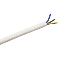 Rs Pro 2101249 3 Core Power Cable, 0.75 Mm², 25m, White Silicone Sheath, High Temperature, 6.5 A, 450 V (1 Reel of 25 Metres)