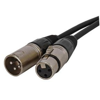 Multicomp Pro 555-11901 Cable, 3 Pos Xlr PLUG-JACK, 6FT, Black