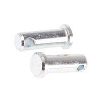 Rs Pro 0839016 25.4mm Bright Zinc Plated Steel Clevis Pin, 9.5mm Diameter (1 Bag of 5)