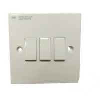 Ums 203-1W 10AX 3Gang 1Way Switch
