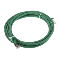 Rs Pro 557171 Cat6 Male RJ45 to Male RJ45 Ethernet Cable, F/UTP, Green Lszh Sheath, 3m
