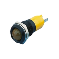 Rs Pro 207321 Yellow Panel Mount Indicator, 2V Dc, 14mm Mounting Hole Size, Solder Tab Termination