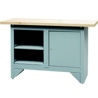Senator SEN4055040K Locking Cabinet With Shelf & Workbench 1372 X 508 X 865 Mm