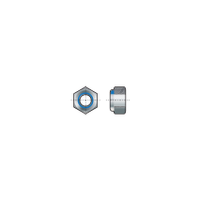 Qualfast QFT6404755R M20 Steel Lock Nut, Nyloc, Bright Zinc Plated, Material Grade 8 (pack of 25)
