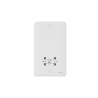 Schneider Electric GGBL7090S White 1 Gang Shaver Socket, Indoor Use