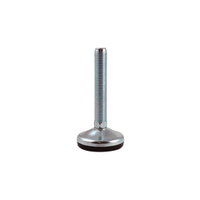 Rs Pro 1263558 M16 Rubber Adjustable Foot, 3000kg Static Load Capacity 10° Tilt Angle