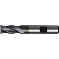Swisstech SWT1630934A 09, End Mill, Regular, Weldon Flat Shank, 4mm, Cobalt High Speed Steel, Ticn