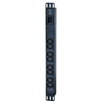 Apc EPDU1016B Easy Rack Pdu, Basic, 1U, 1 Phase, 3.7kW, 230V, 16A, 8 X C13 Outlets, IEC60320 C20 Inlet