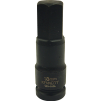 Kennedy KEN5839001K 15mm Hex Driver Impact Sockets 1/2" Sq. Dr.