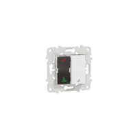 Schneider Electric NU577718 Screw Mount White Led Indicator, IP2X, Rectangular, 230V Ac