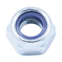 Qualfast QFT6404743H M6 Steel Lock Nut, Nylon Insert, Bright Zinc Plated, Material Grade 8 (pack of 250)