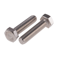 Rs Pro 190298 Plain Stainless Steel Hex, Hex Bolt, M8 X 35mm (1 Bag of 50)
