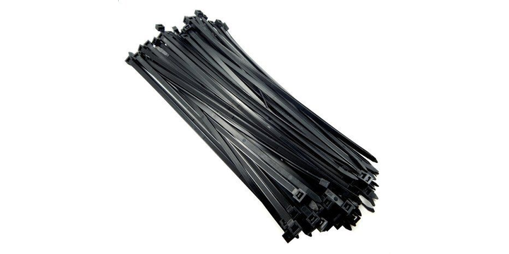 Cable Tie Black 4.8X188MM 100pc/pack - Eezee